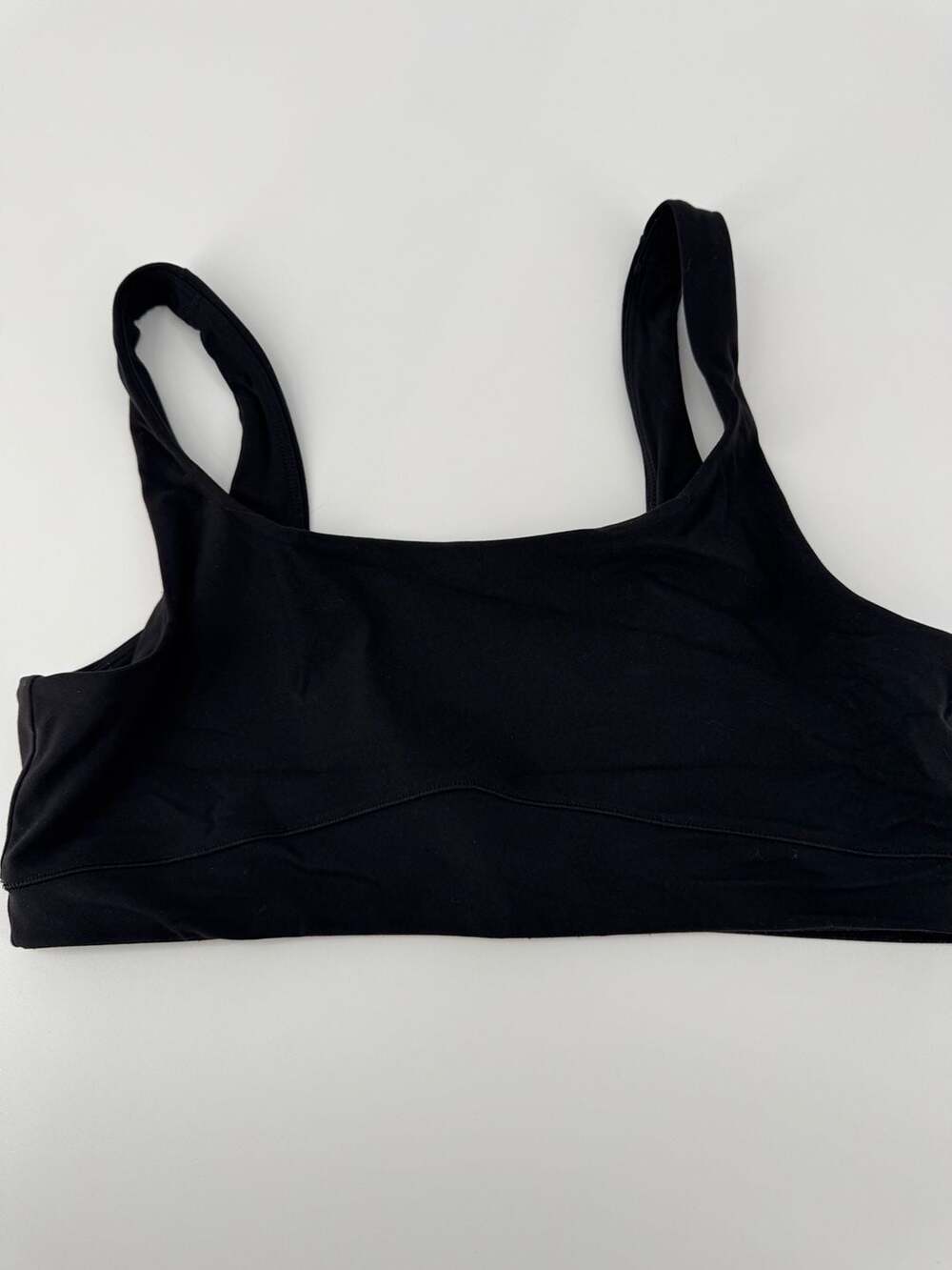 Vuori Black Square Neck Sports Bra